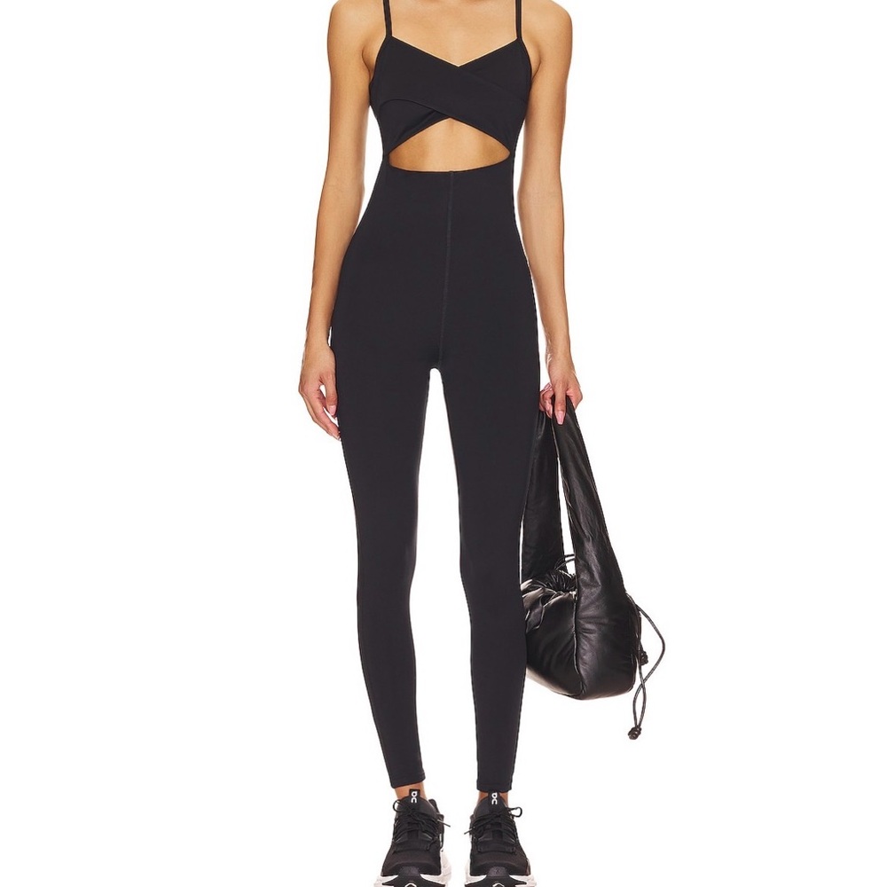 Well Being- Being Well Black Cutout Jumpsuit NWOT S - Picture 1 of 7